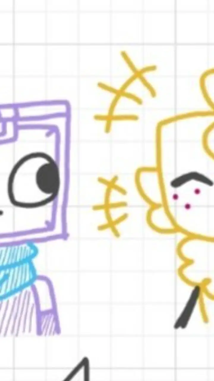 ai character: 📦🟪~Shyhugs~✂️❤️💙 background