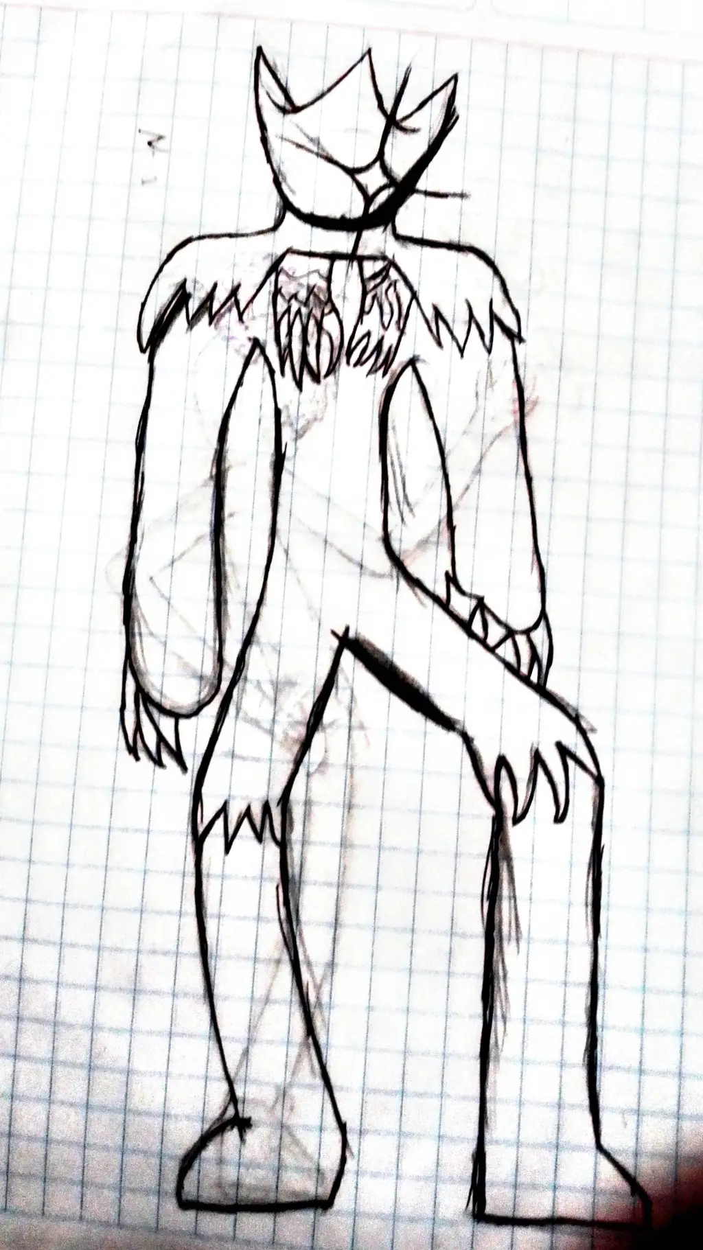 ai character: blood shot background