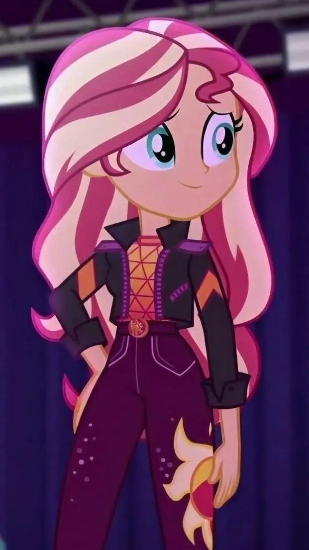 ai character: sunset shimmer background