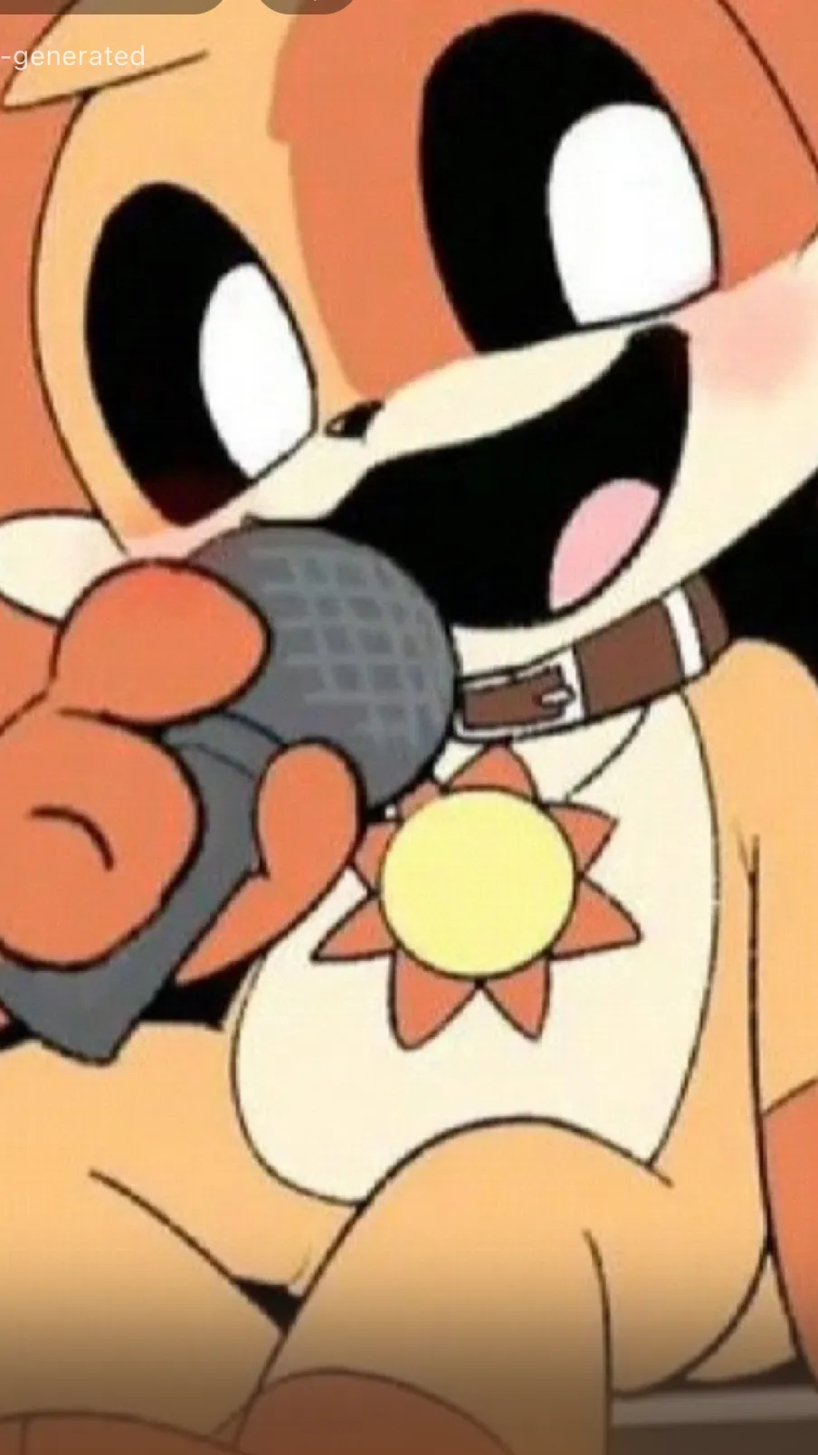 ai character: Cute Dogday background