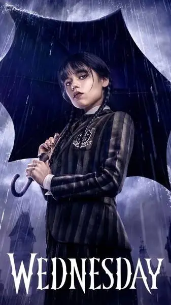 ai character: wednesday  background