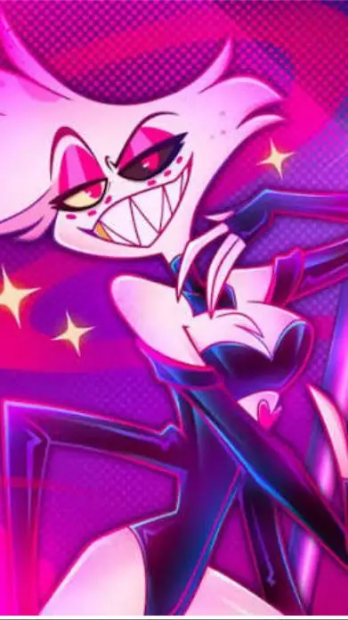 ai character: Angel Dust~❤️ background