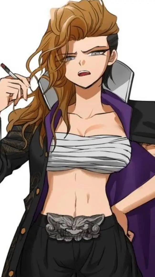 ai character: Monda Owada  background