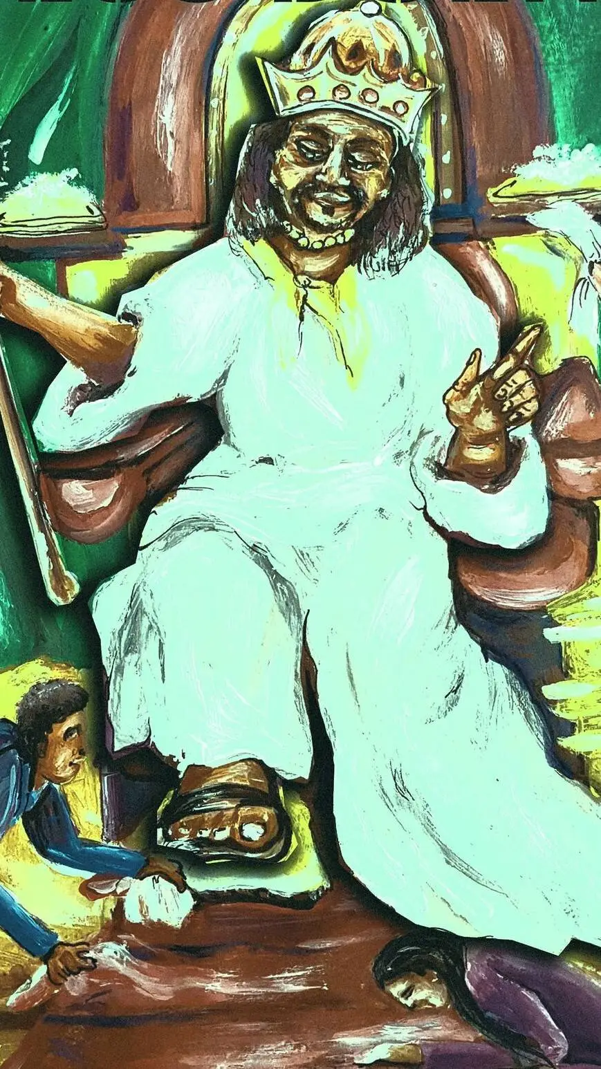 ai character: el rey javier background