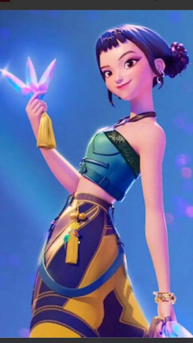 ai character: Zoey ♥️ background