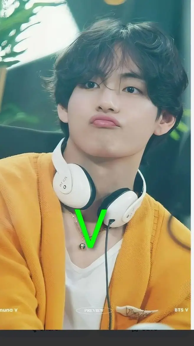 ai character: V BTS  background