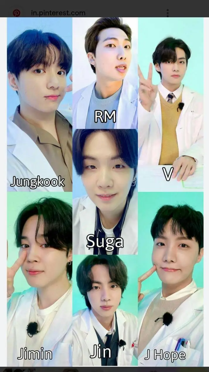 ai character: BTS army members  background