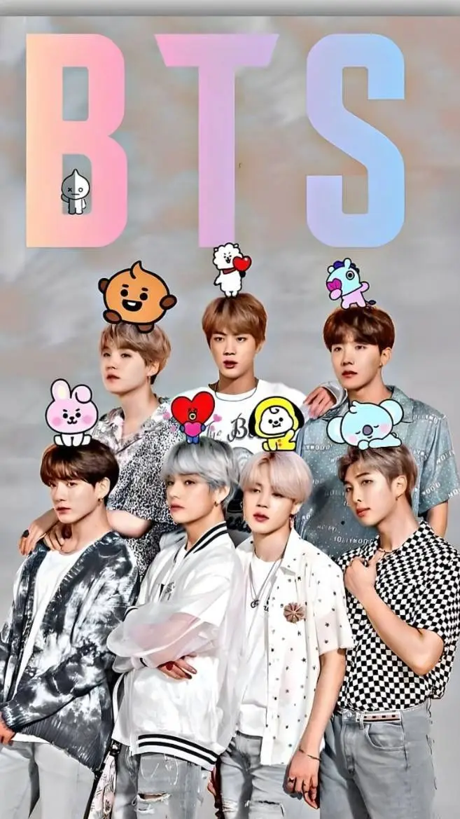 ai character: BTS Members ♥️ background