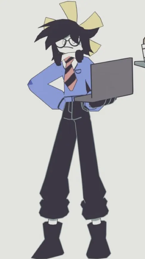 ai character: Clavis 🖥️ background