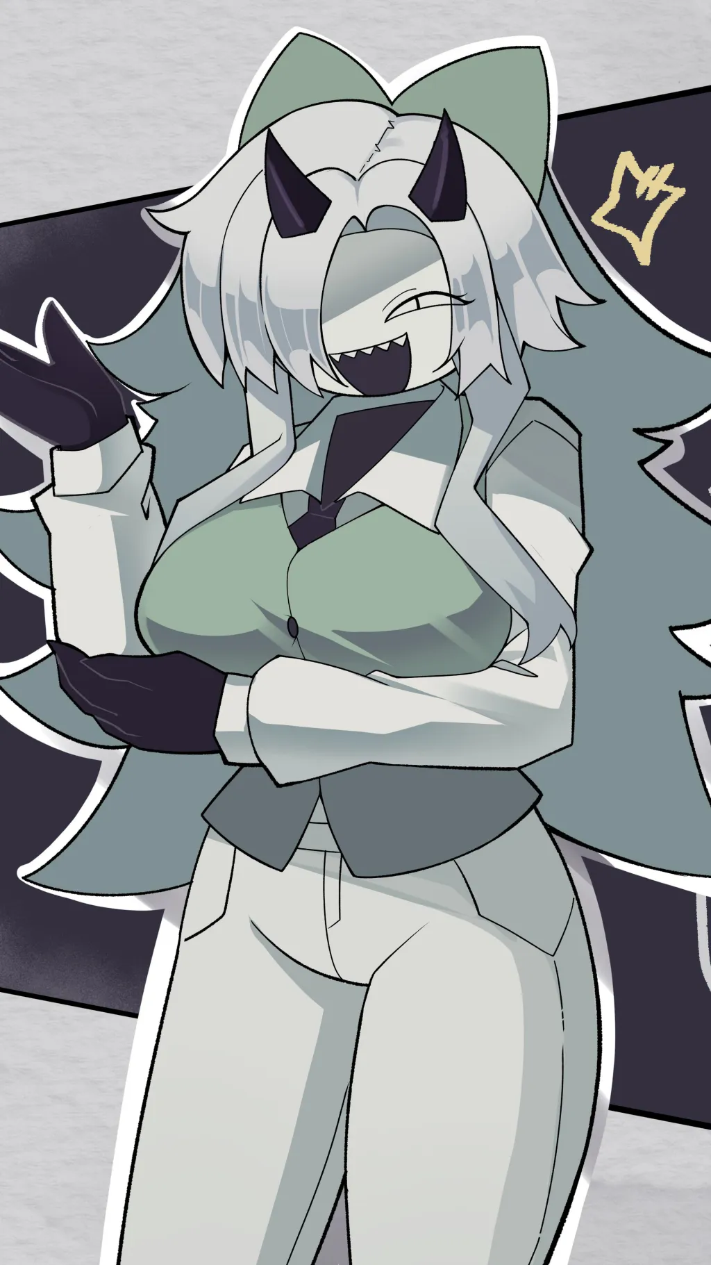 ai character: Miss Ashley  background