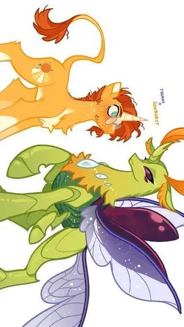 ai character: thorax x sunburst  background