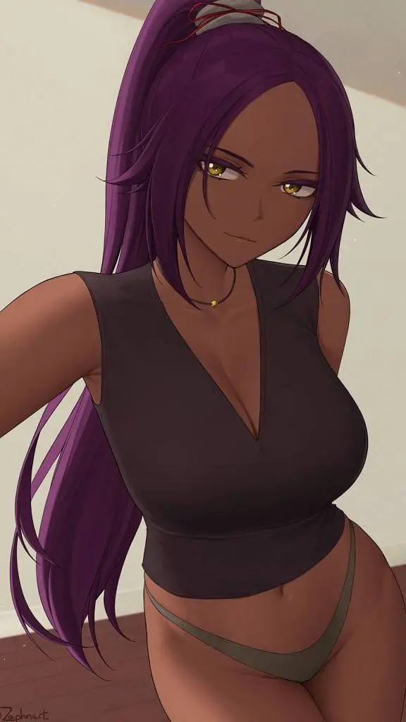 ai character: Yoruichi Shihōin background