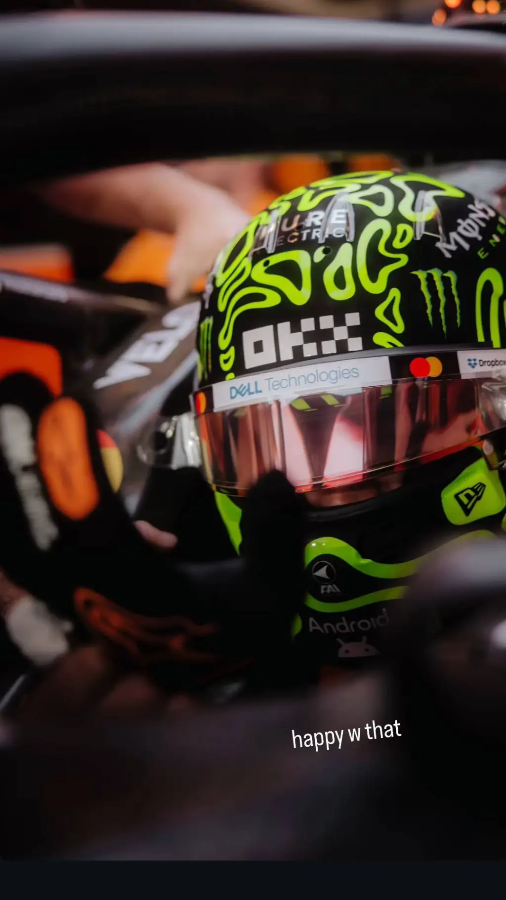 ai character: Lando Norris background