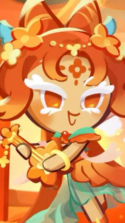 ai character: Red Osmanthus  background