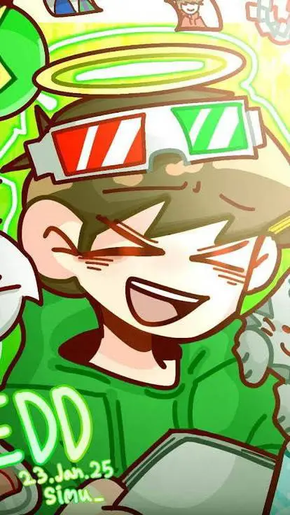 ai character: ☘️💚★~Edd~★💚☘️ background