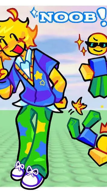 ai character: 💚💙NOOB💛🎀 background