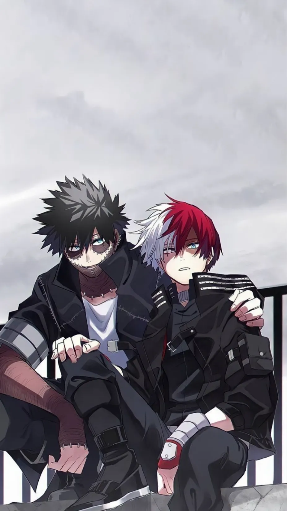 ai character: Shoto y Dabi  background