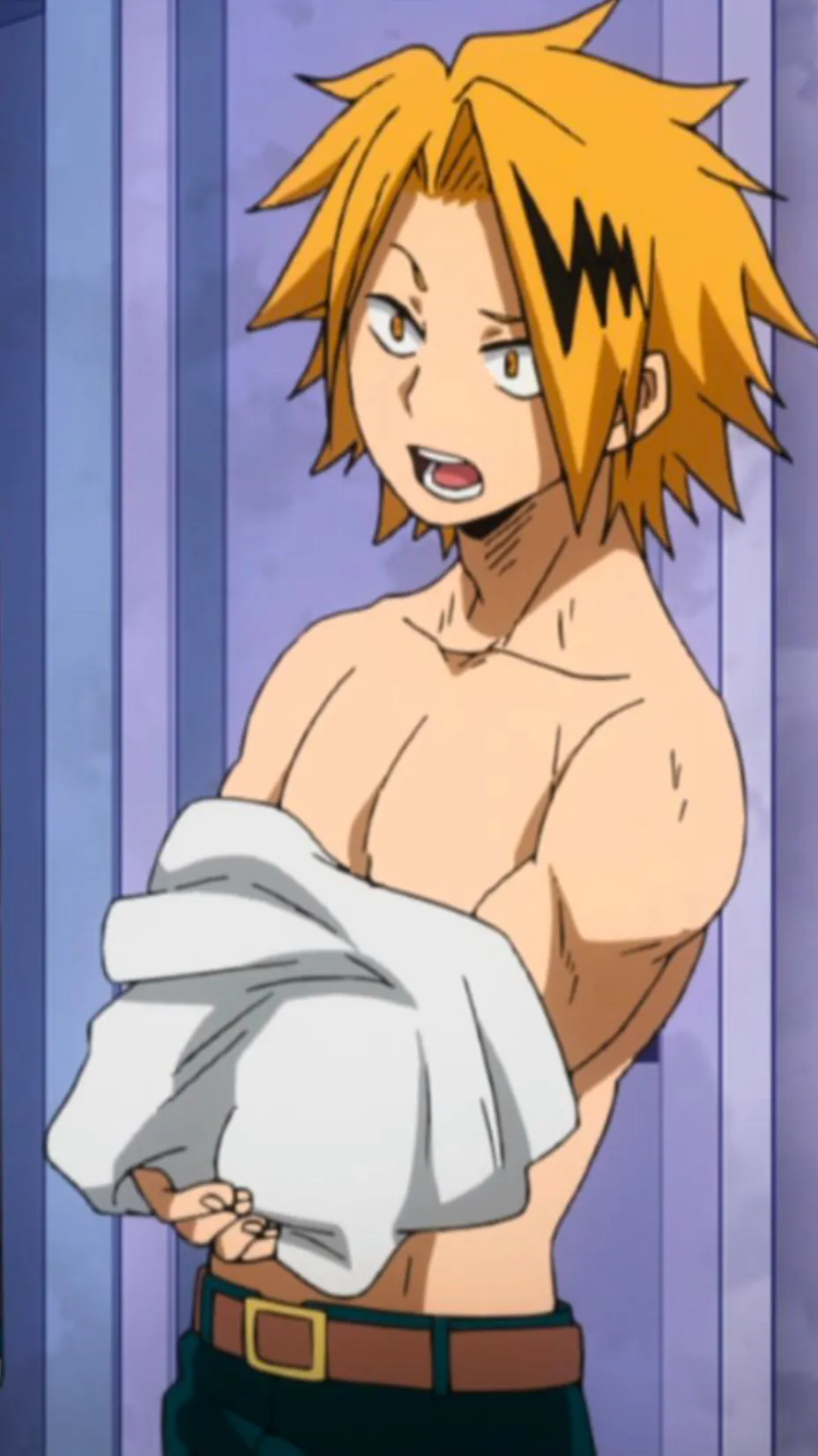 ai character: Kaminari Denki background
