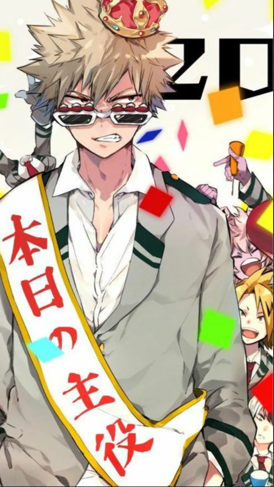 ai character: Bakugo cumple👍 background