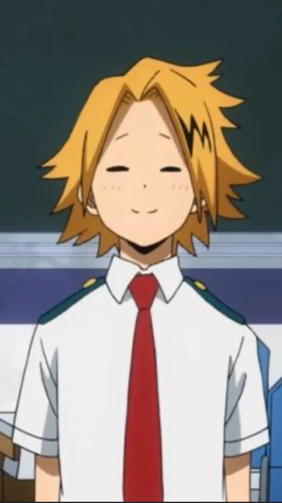 ai character: Kaminari Denki background