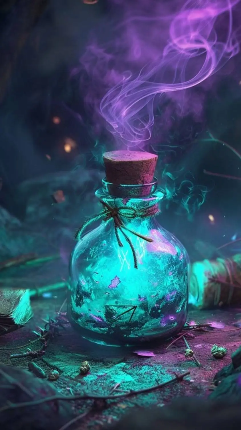 ai character: RANDOM POTION (8) background
