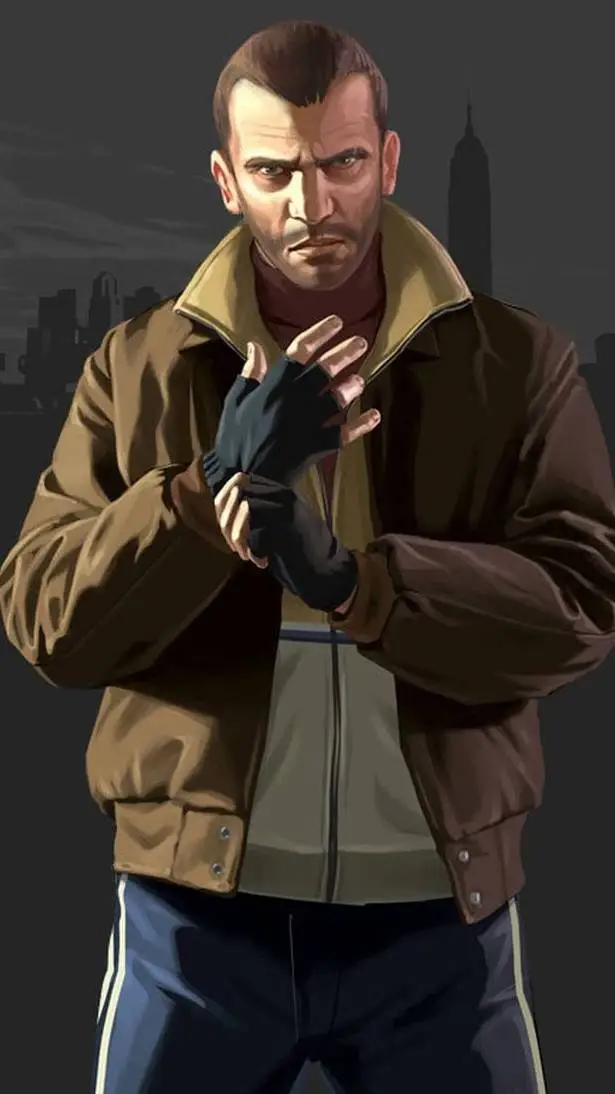 ai character: Niko bellic background