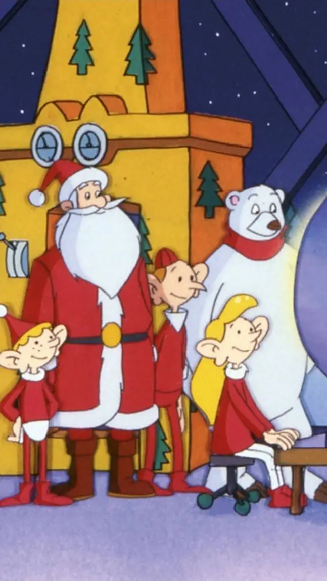 ai character: Weihnachtsmann  background