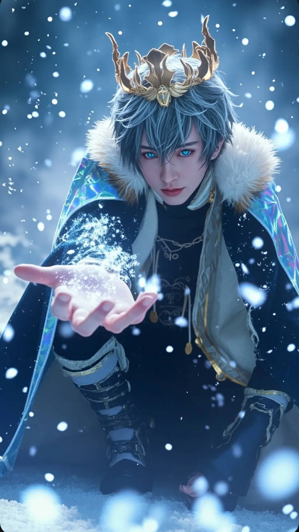 ai character: ❄Therion Glaciem❄ background