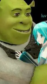 ai character: miku x Shrek🗣️ background