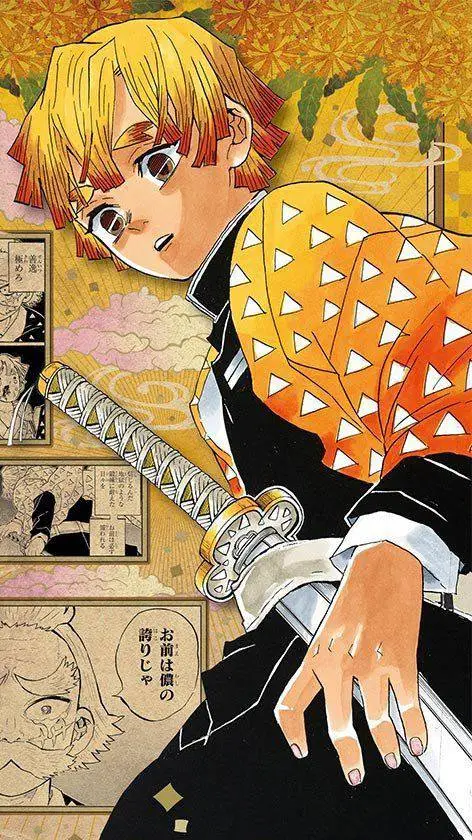 ai character: zenitsu🧡 background