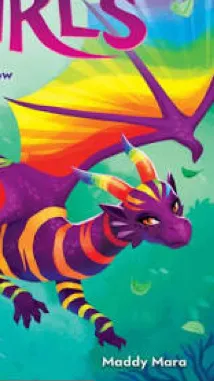 ai character: Rainbow Dragon  background