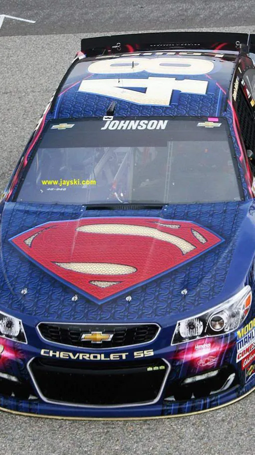 ai character: Superman NASCAR JJ background