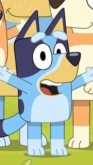 ai character: Bluey background