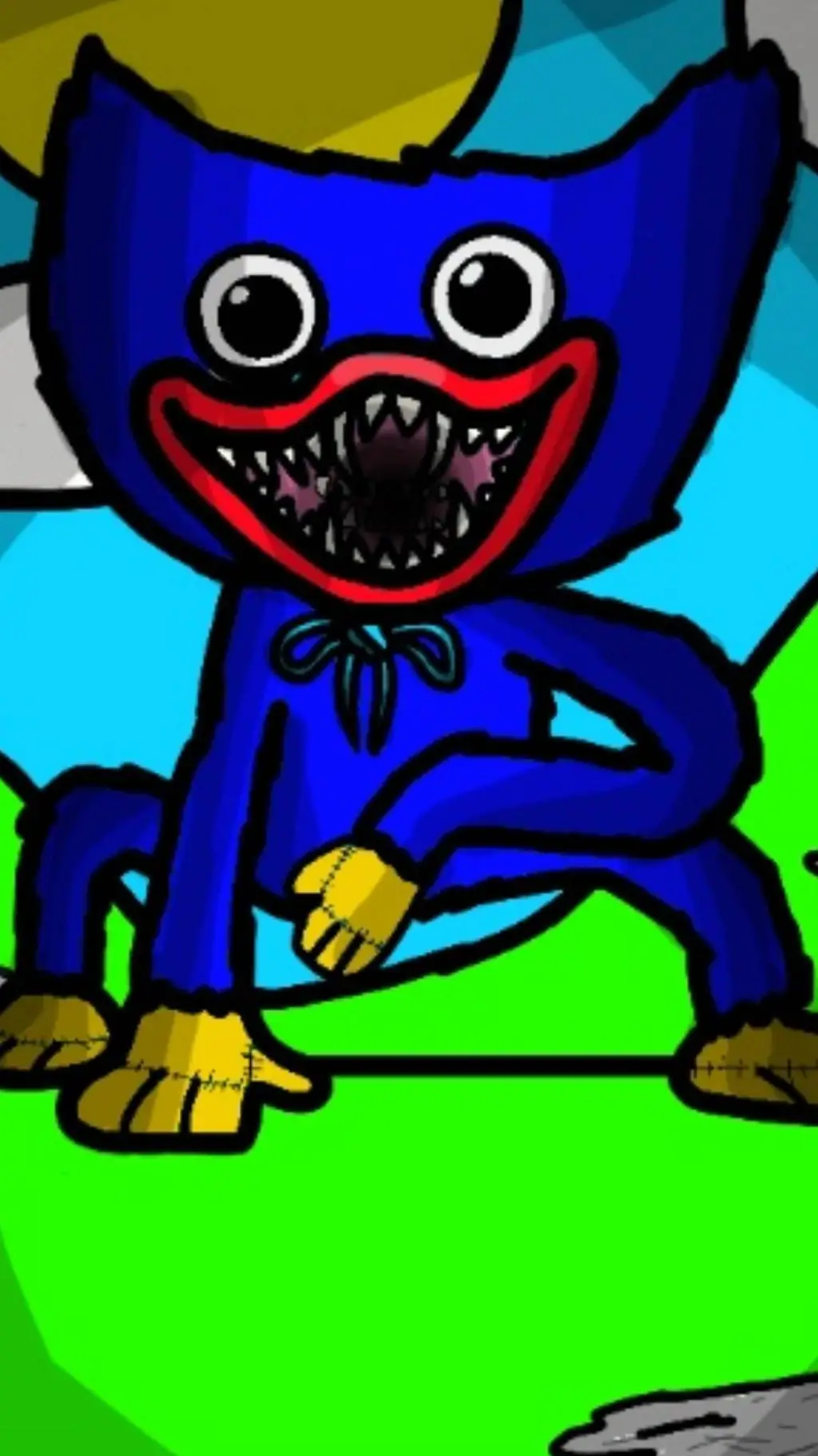 ai character: Huggy Wuggy background