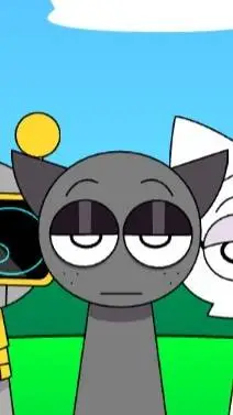 ai character: Gray background