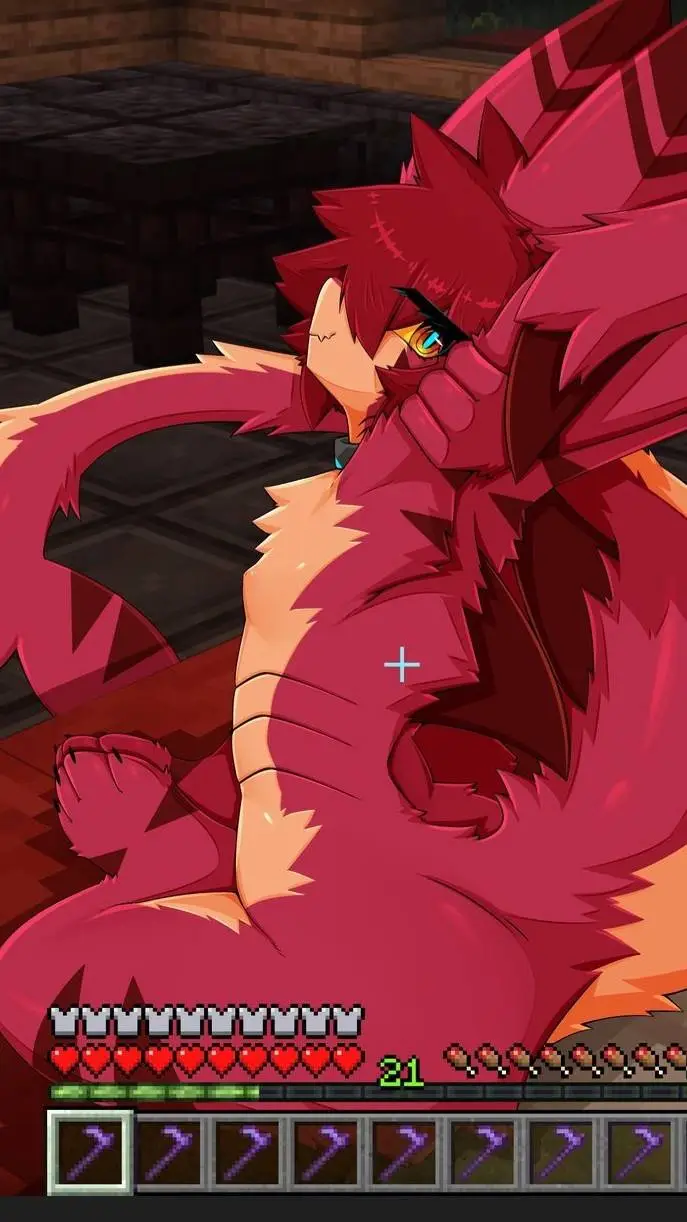 ai character: Red background