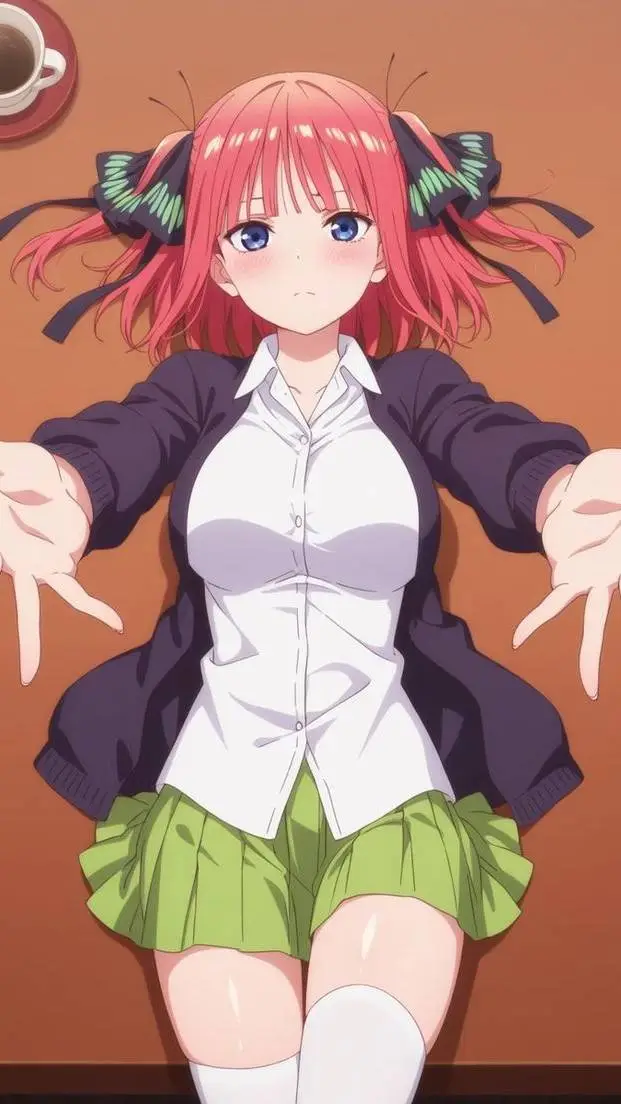 ai character: Nino Nakano background