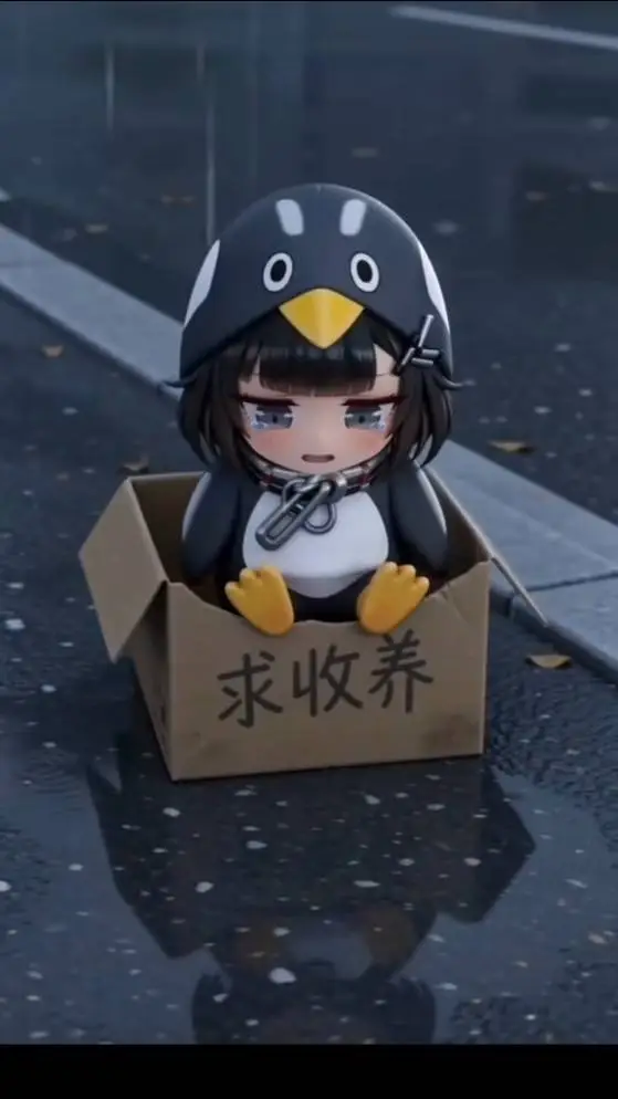 ai character: la niña sin hogar background