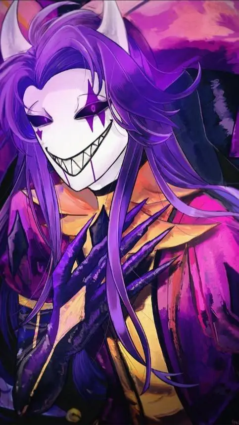 ai character: Jester💜🫐✨ background