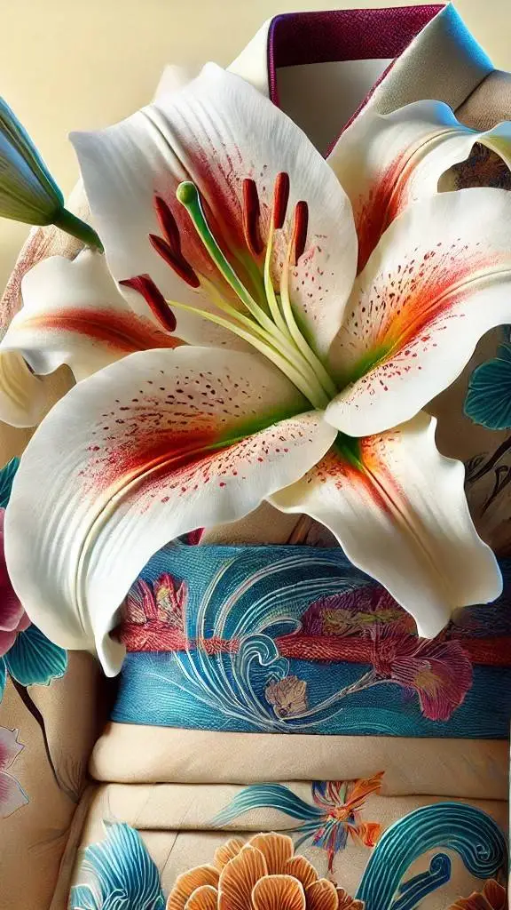 ai character: Flower background