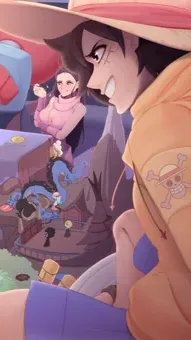 ai character: One piece sleepove background