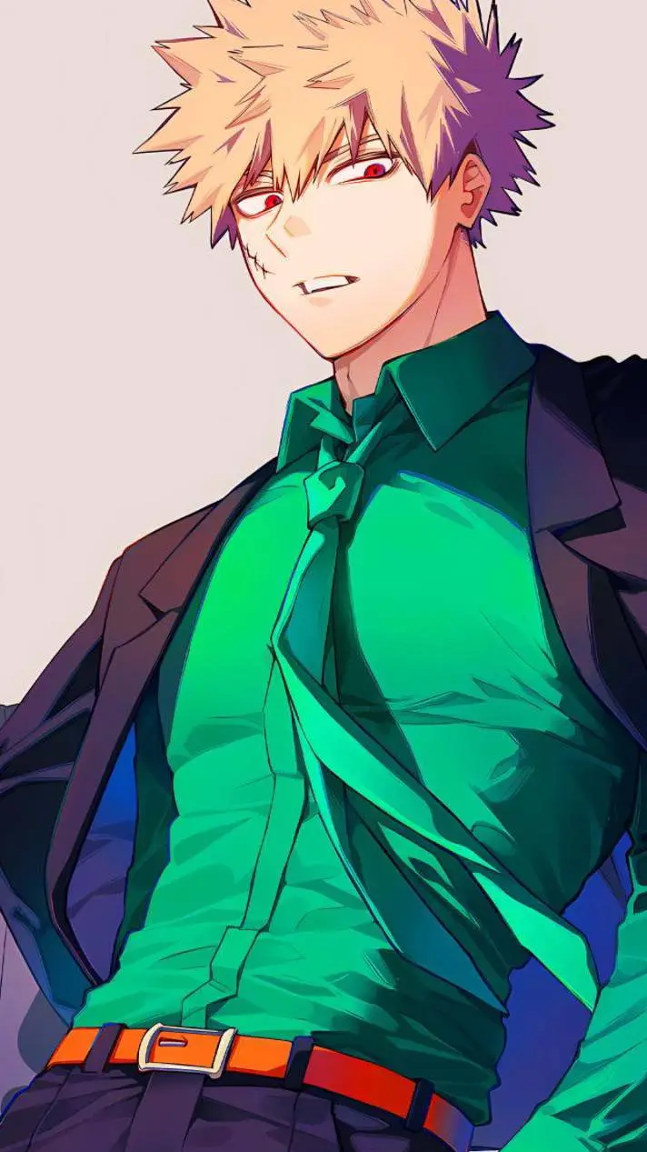ai character: Katsuki Bakugou background