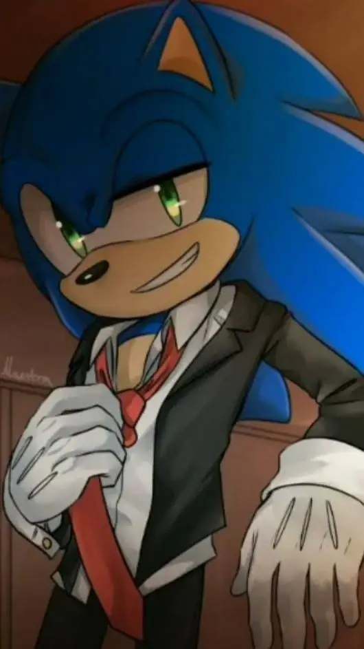 ai character: sonic💙💰 background