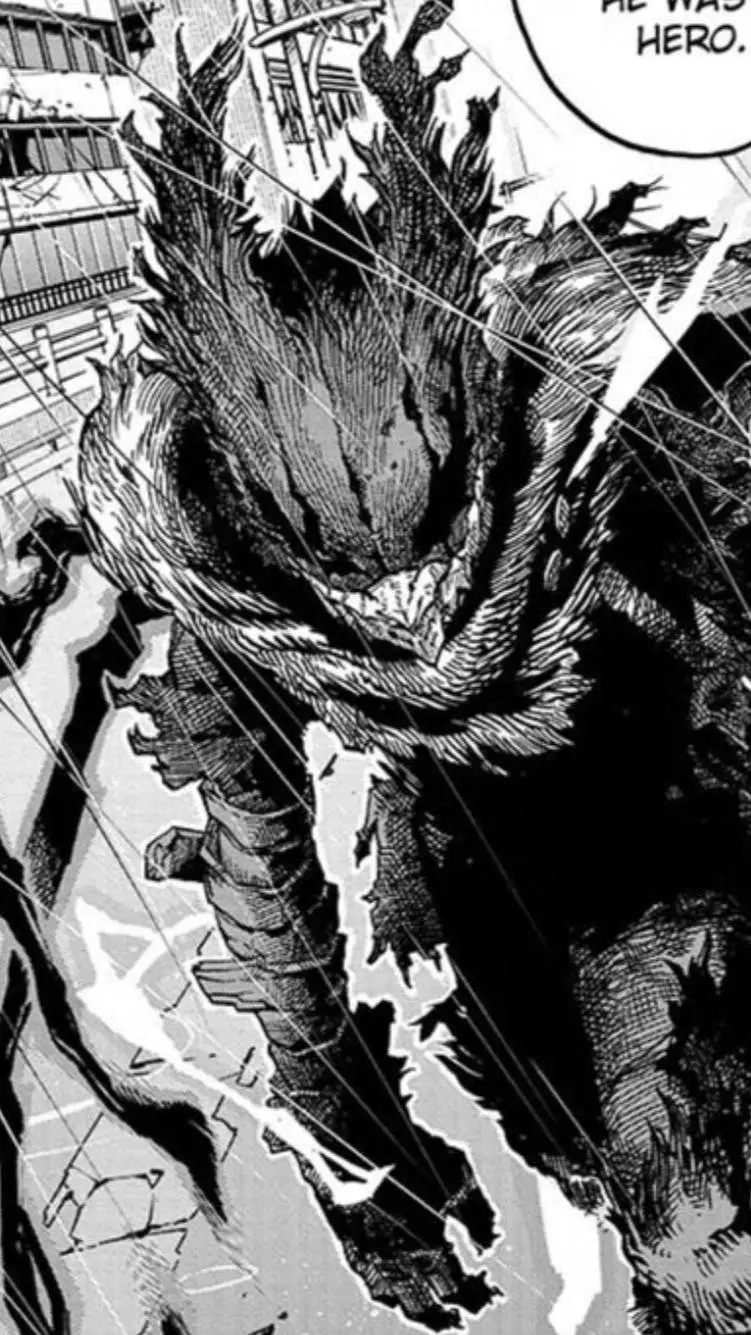 ai character: Dark Deku  background