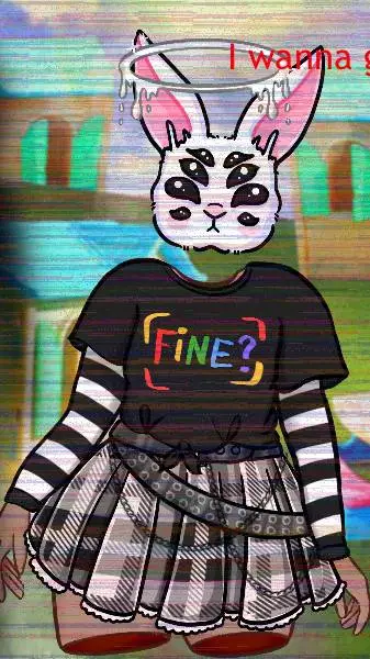 ai character: wierdcore👁🌞⏳️ background