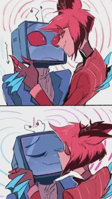 ai character: radiostatic background