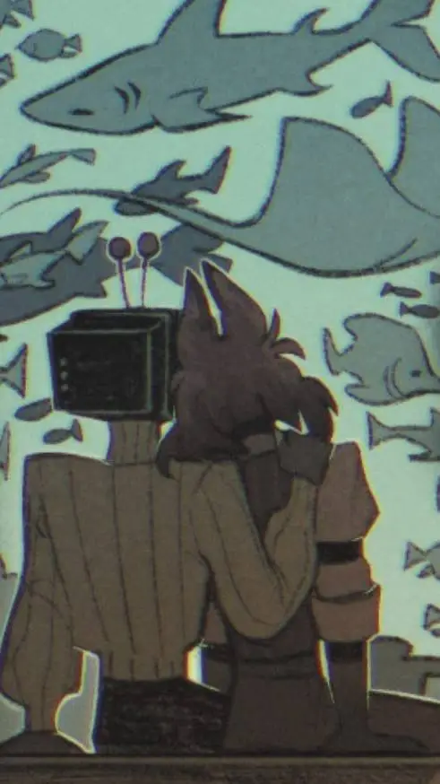 ai character: Radiostatic background