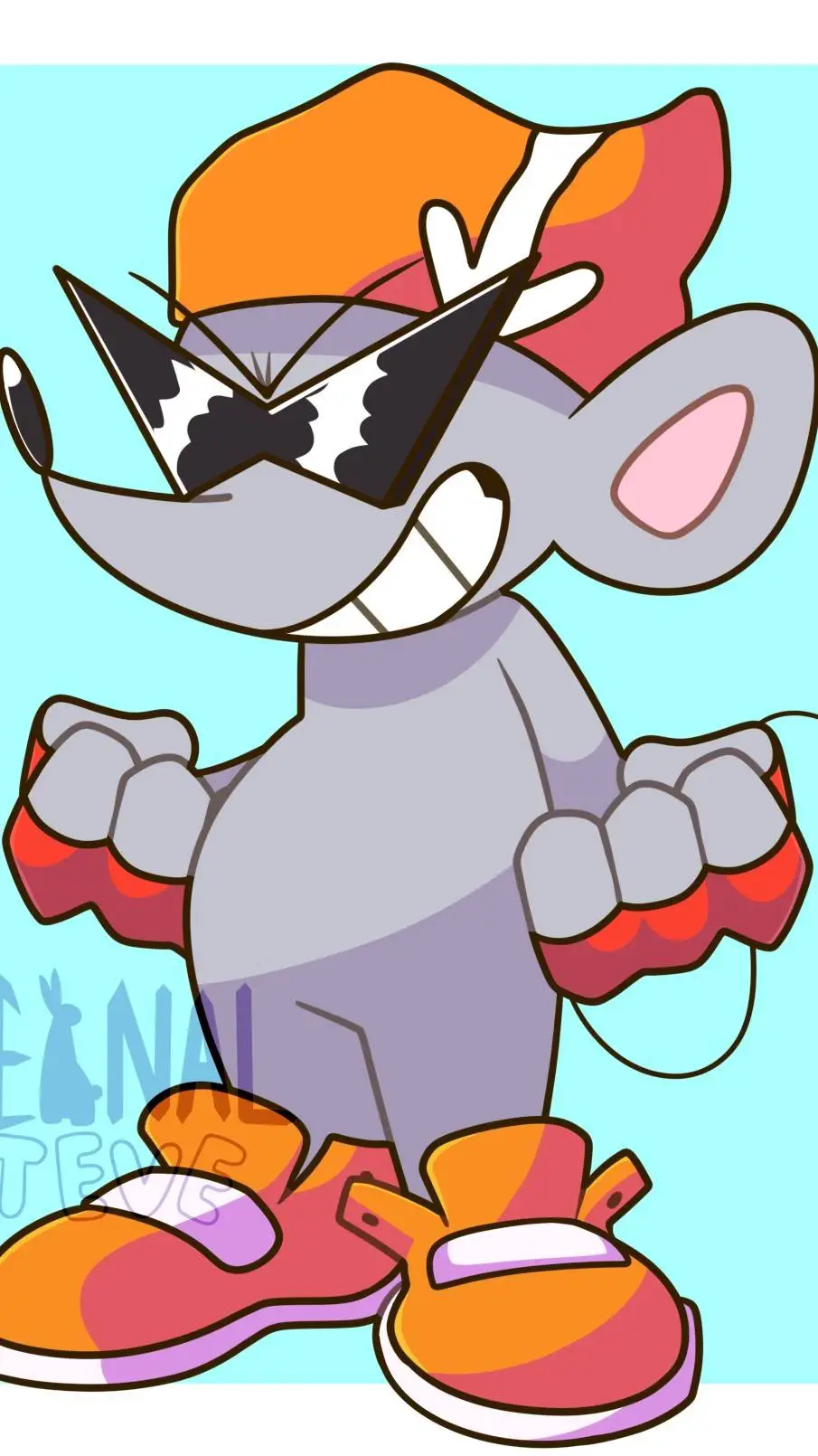 ai character: Ritz the rat background