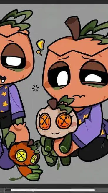 ai character: sprout x gourdy background