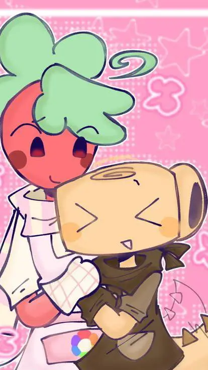 ai character: sprout  x shelly  background